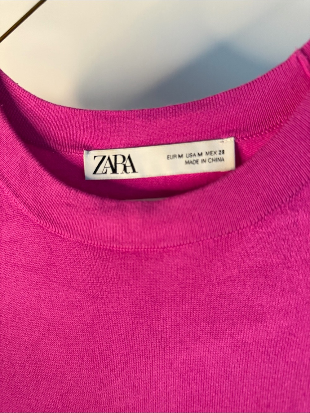 Zara Bright Pink Sleeveless Knit Tank - Picture 5 of 6